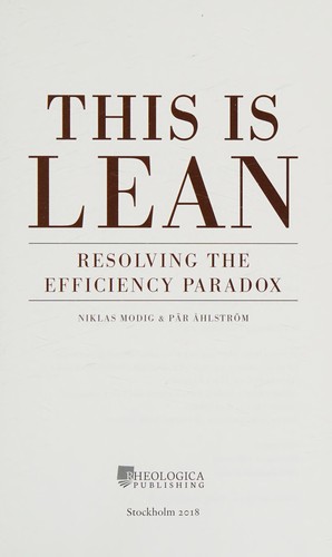 Cover for This Is Lean